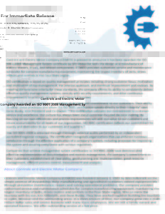 ISO 9001 Press Release